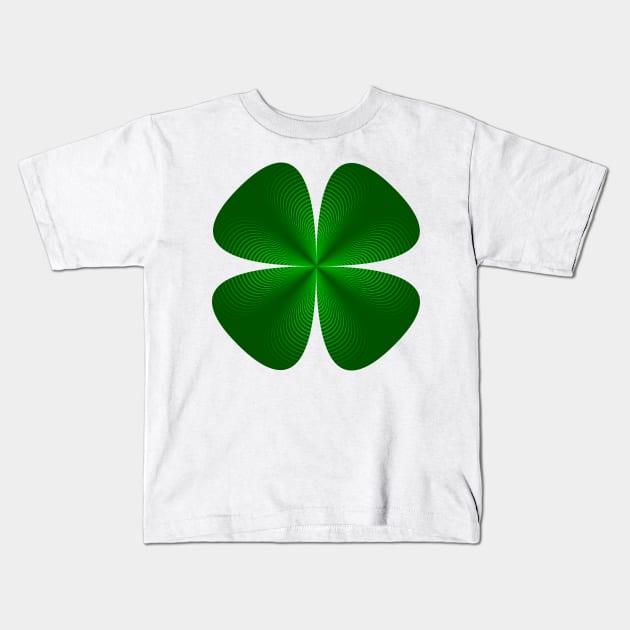 Four Leaf Clover Kids T-Shirt by SandroAbate